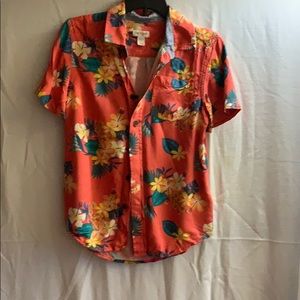 Girls Medium Cat & Jack Hawaiian Button up